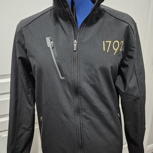 Mens MED Port Authority Black Performance Jacket W/ 1792 Logo